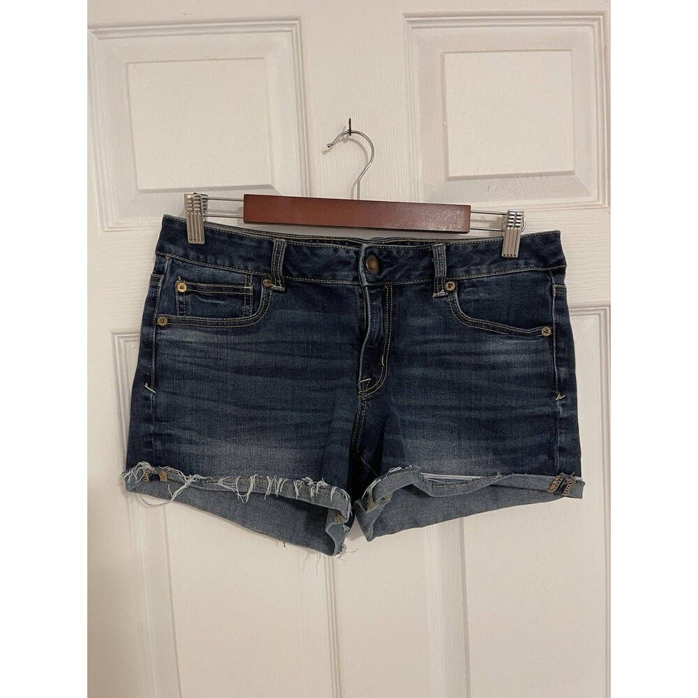 American Eagle Outfitters Women's Blue Super Stretch Shorts Size 10